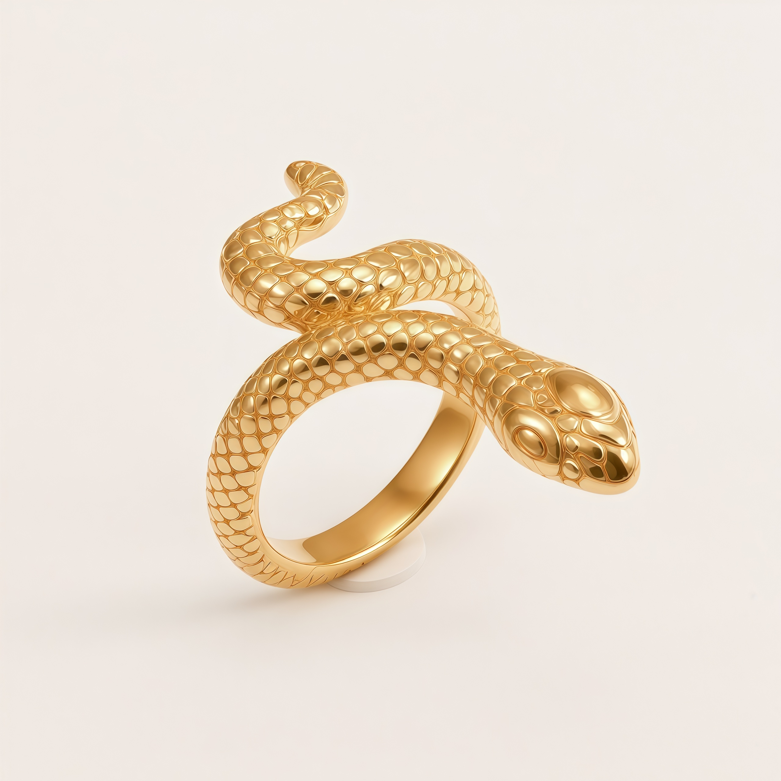 Stainless Steel Snake Design Vintage Animal Ring for Women | DZ1845