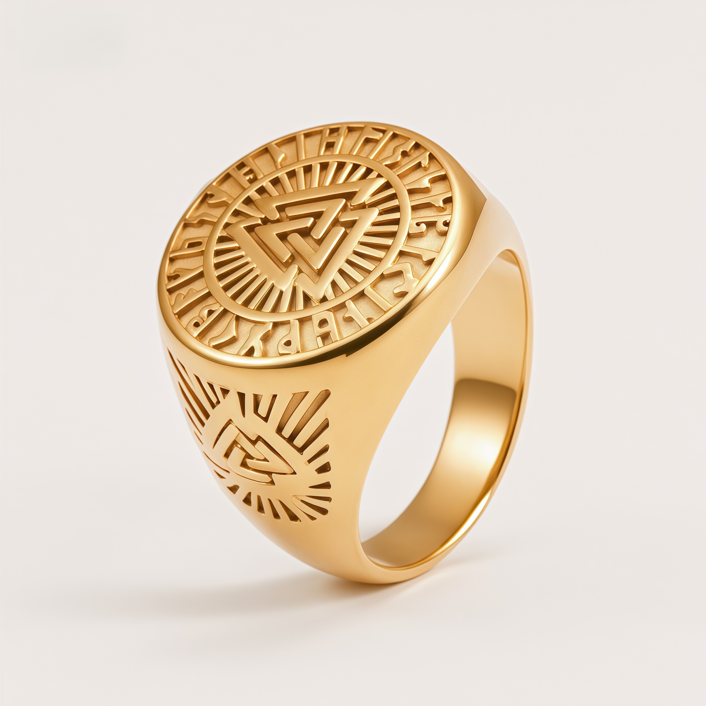 Unique Geometric Braided Stainless Steel Women's Ring | G00545