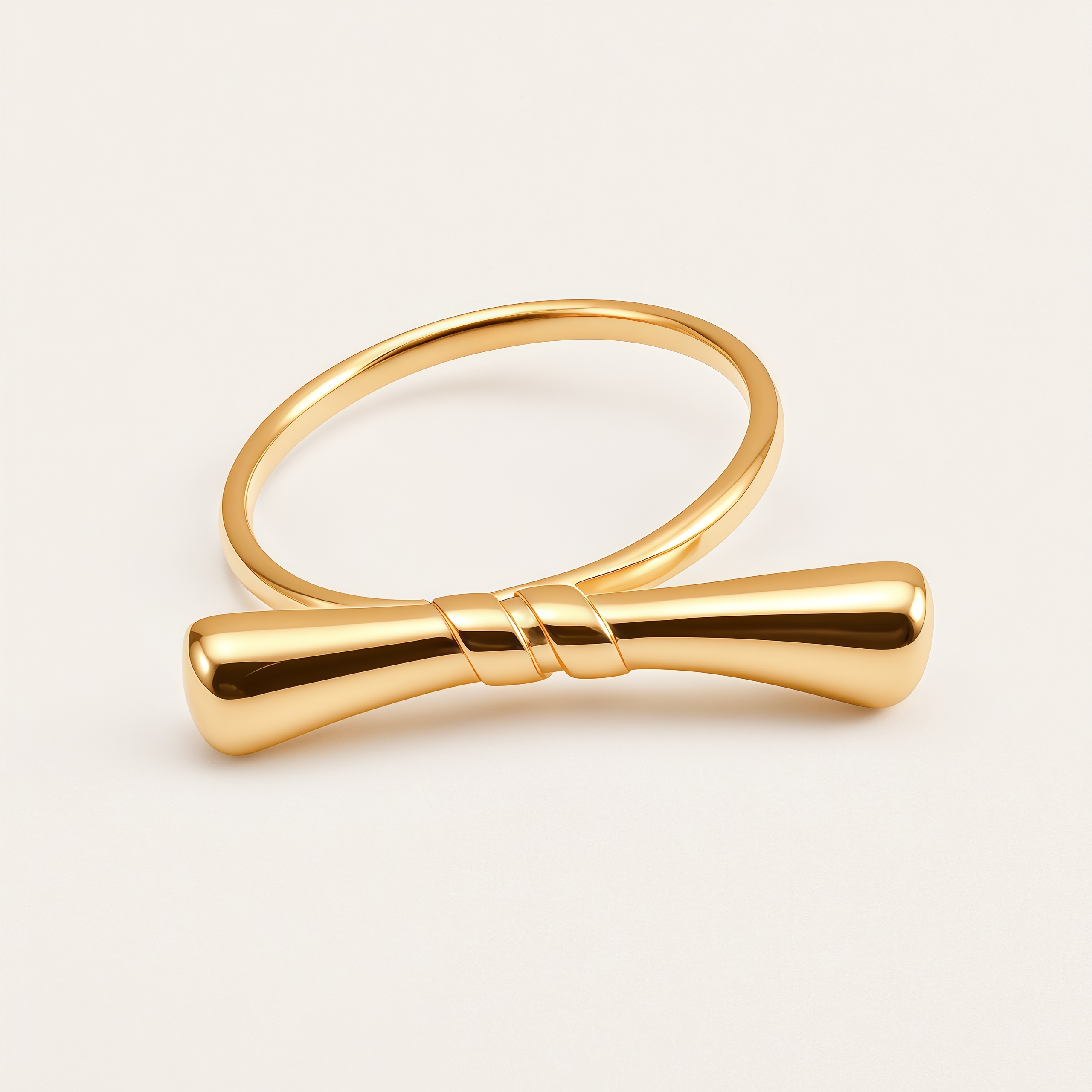 Cute Style Polished Bow Stainless Steel Women's Ring丨G004585