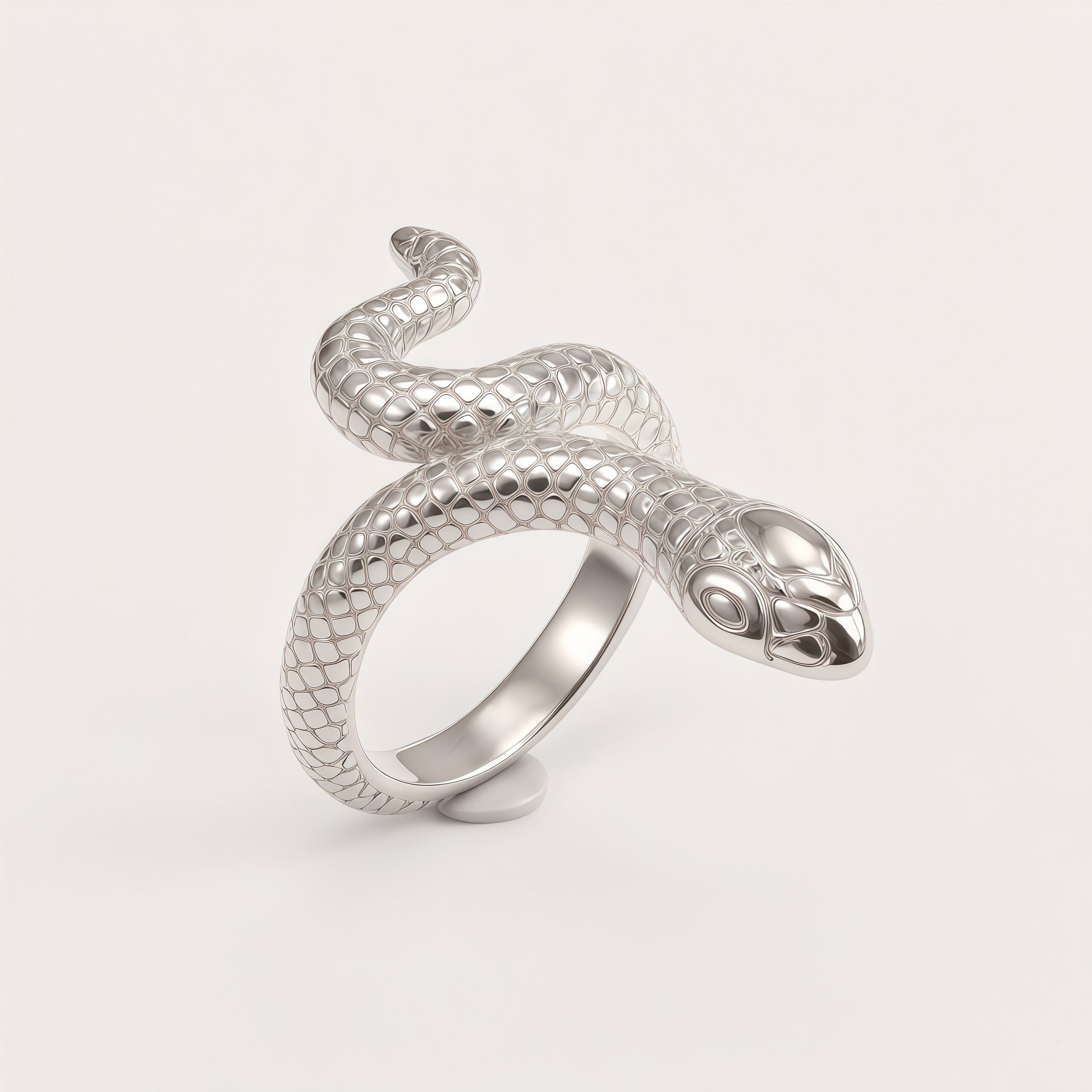 Stainless Steel Snake Design Vintage Animal Ring for Women | DZ1845