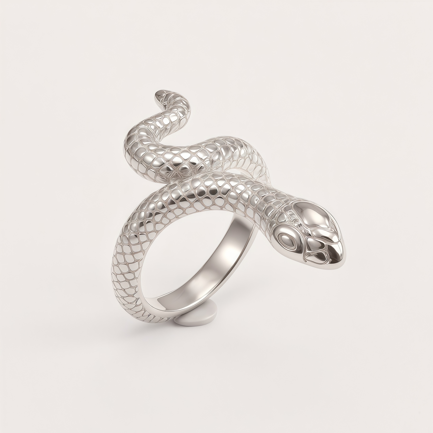Stainless Steel Snake Design Vintage Animal Ring for Women | DZ1845