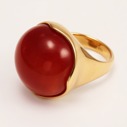 Multi - colored Gemstone Gold Ball Ring, Fashionable and Unique Women's Ring | BL87JS-JinBaoJewerly