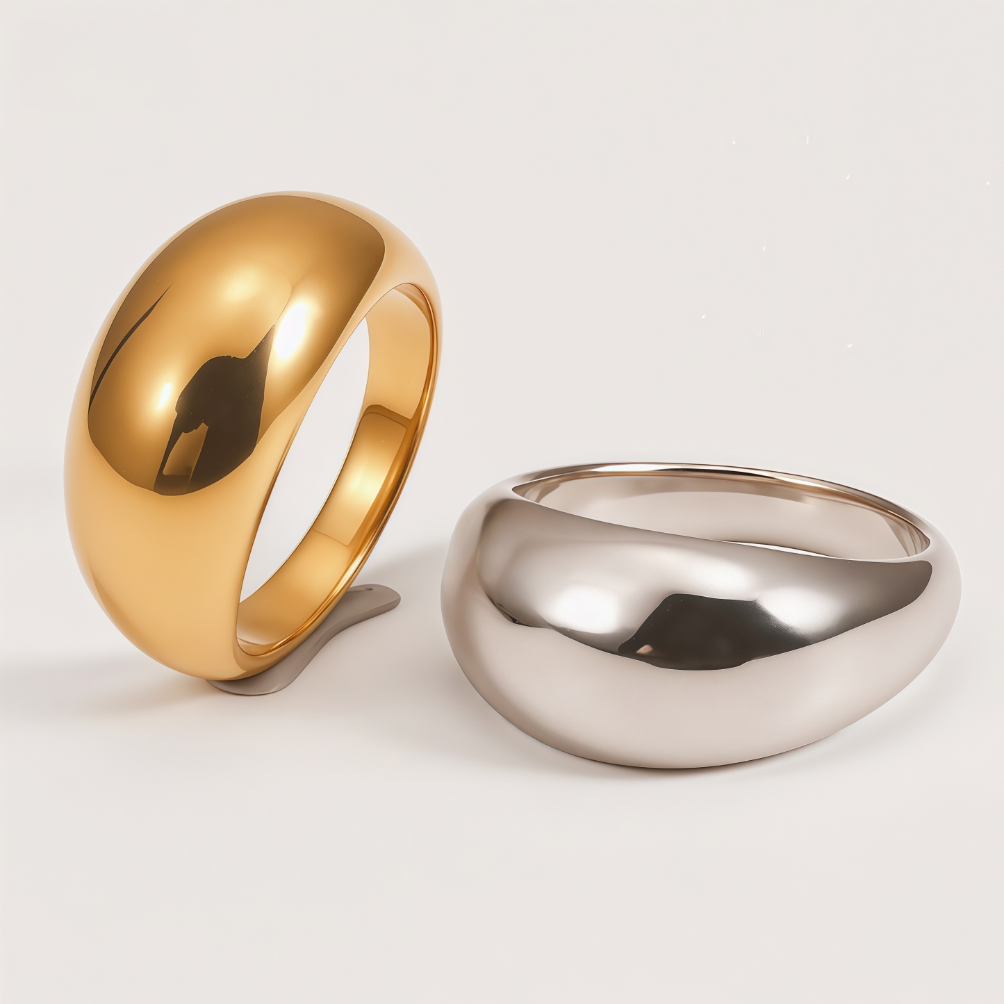 Minimalist Stainless Steel Smooth Ring Classic Fashion for Women | G00644