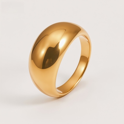 Minimalist Stainless Steel Smooth Ring Classic Fashion for Women | G00644