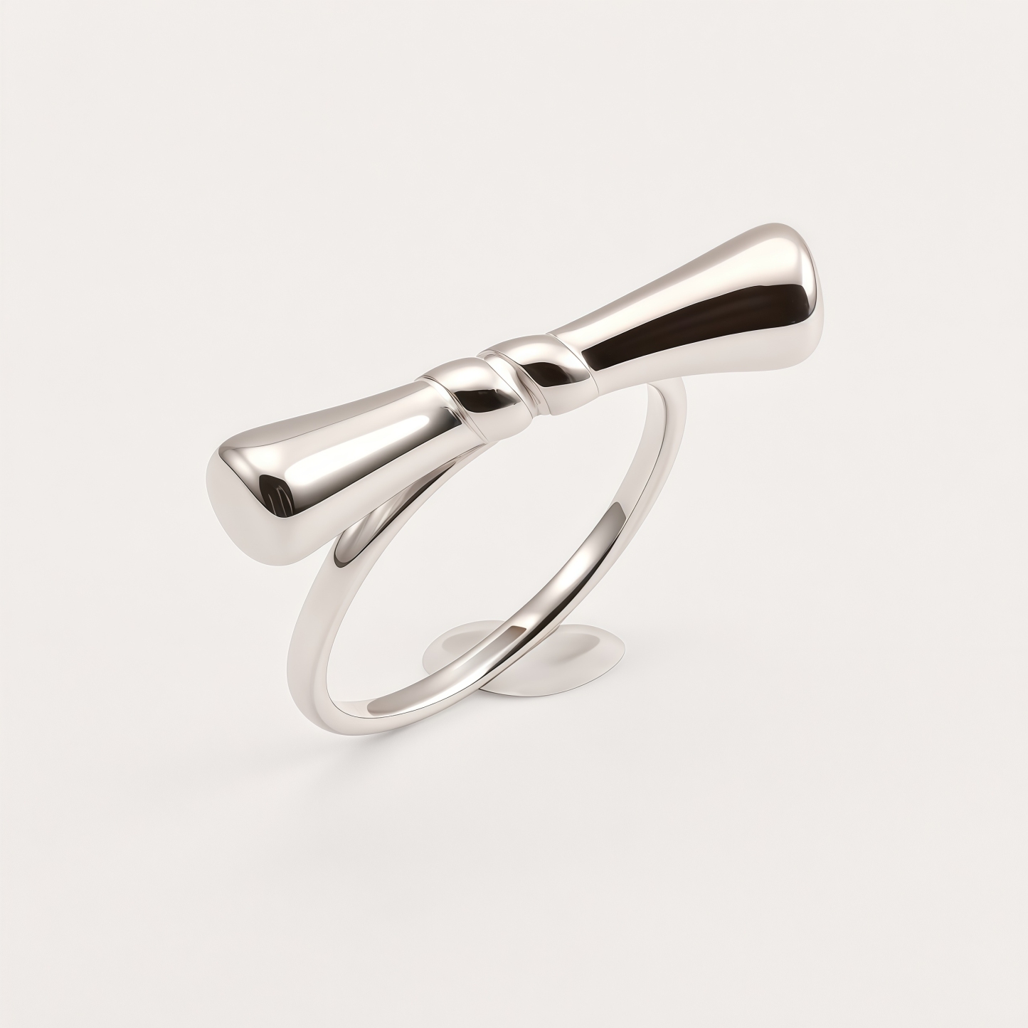Cute Style Polished Bow Stainless Steel Women's Ring丨G004585