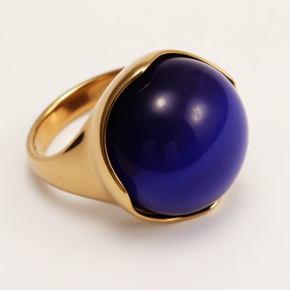 Multi - colored Gemstone Gold Ball Ring, Fashionable and Unique Women's Ring | BL87JS-JinBaoJewerly