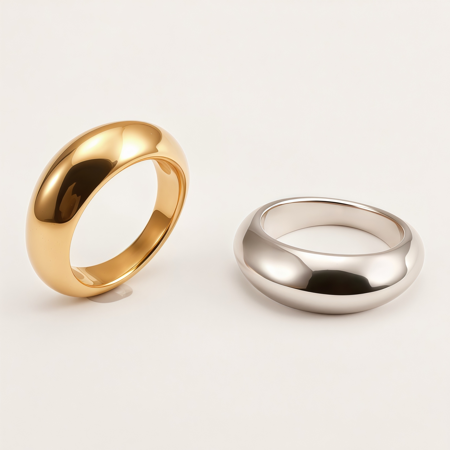 Stainless Steel Chunky Dome Ring for Women | N00102