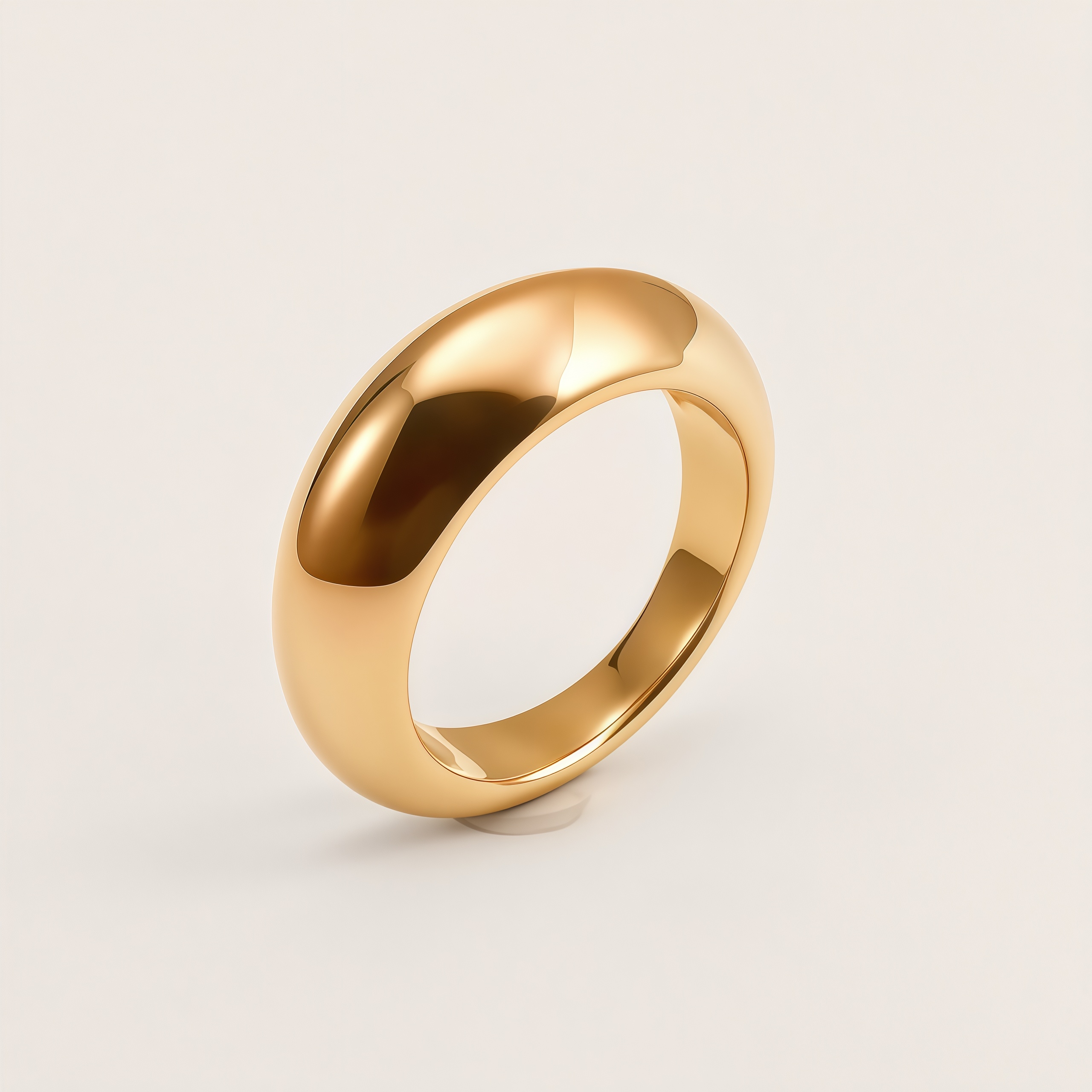 Stainless Steel Chunky Dome Ring for Women | N00102