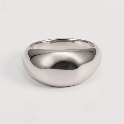 Minimalist Stainless Steel Smooth Ring Classic Fashion for Women | G00644
