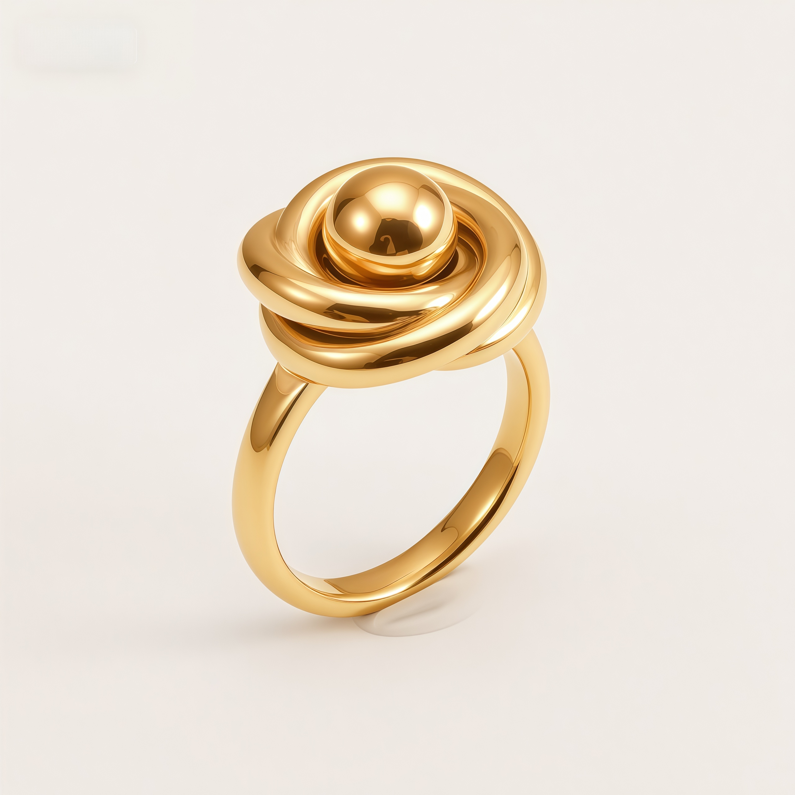 Fashion Rose Knot Stainless Steel Women's Ring | N001050