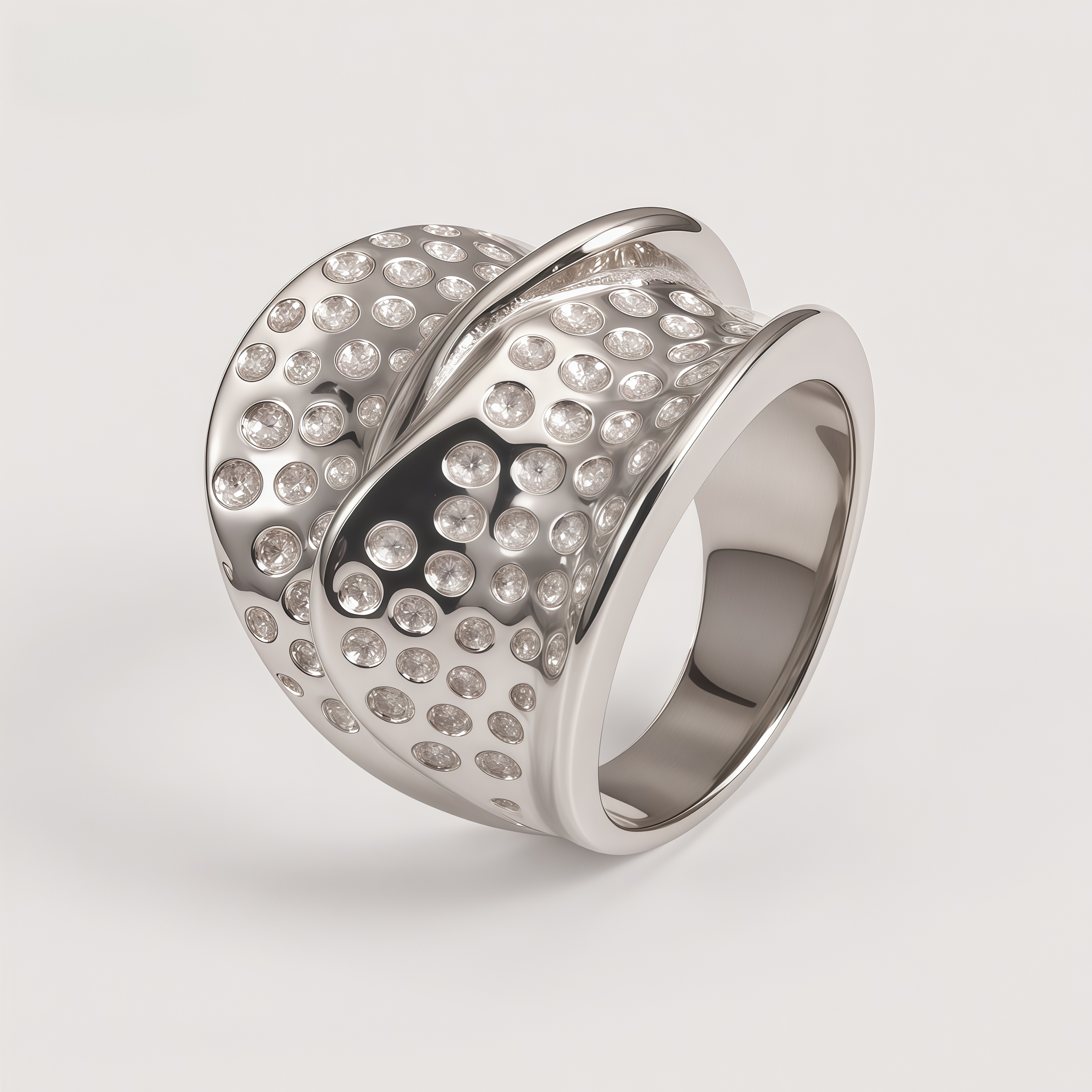 Fashion Creative Textured Stainless Steel Ring Women's Ring | DZ1366