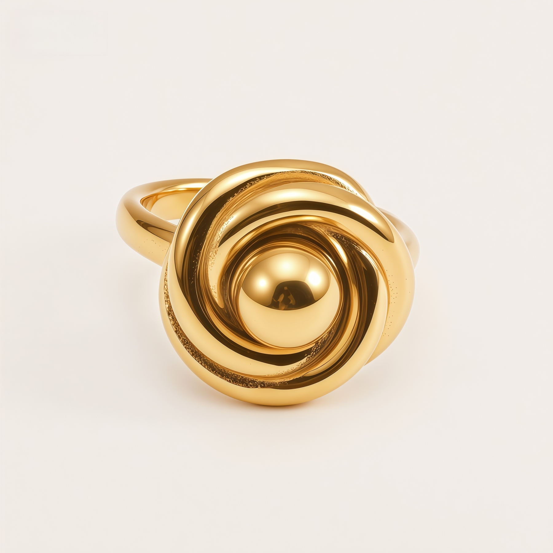Fashion Rose Knot Stainless Steel Women's Ring | N001050