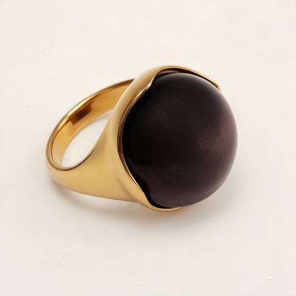 Multi - colored Gemstone Gold Ball Ring, Fashionable and Unique Women's Ring | BL87JS-JinBaoJewerly