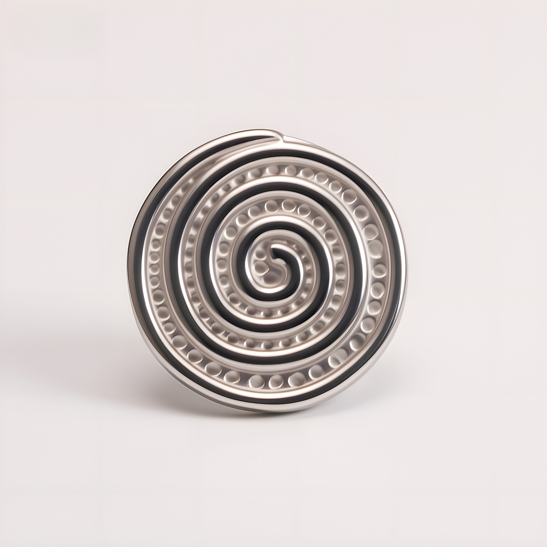 Exquisite Spiral Stainless Steel Ring Minimalist Stylish Design Women Ring | G003783