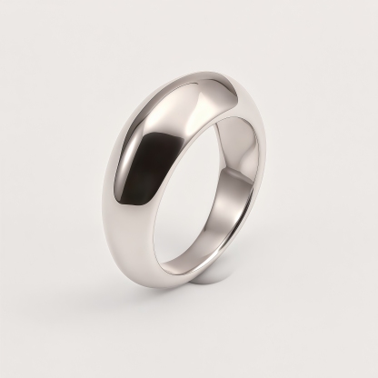 Stainless Steel Chunky Dome Ring for Women | N00102