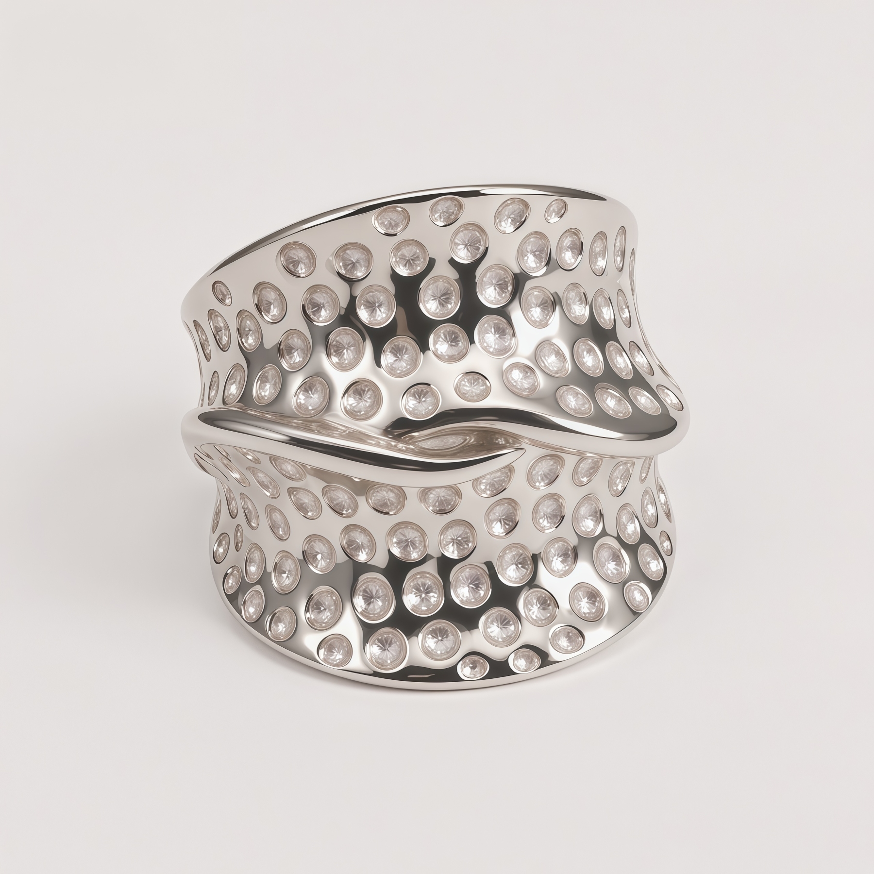 Fashion Creative Textured Stainless Steel Ring Women's Ring | DZ1366