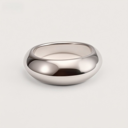 Stainless Steel Chunky Dome Ring for Women | N00102