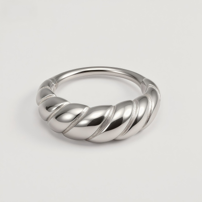 Twist Stainless Steel Ring Classic Fashion for Women | N0080