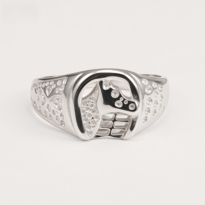 Vintage Lucky Horsehead Men's Ring | DZ443