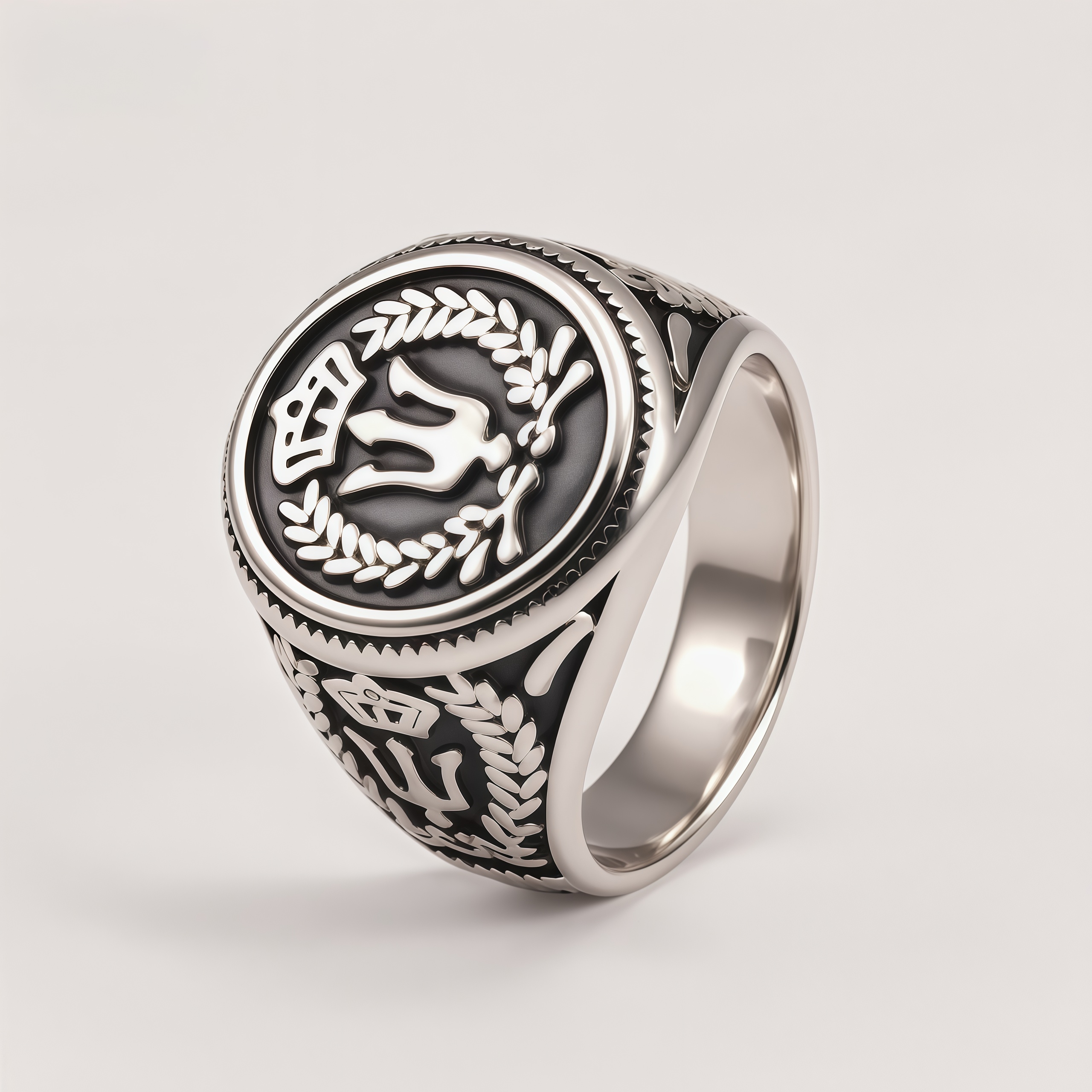 Unique Geometric Braided Stainless Steel Women's Ring | G00545