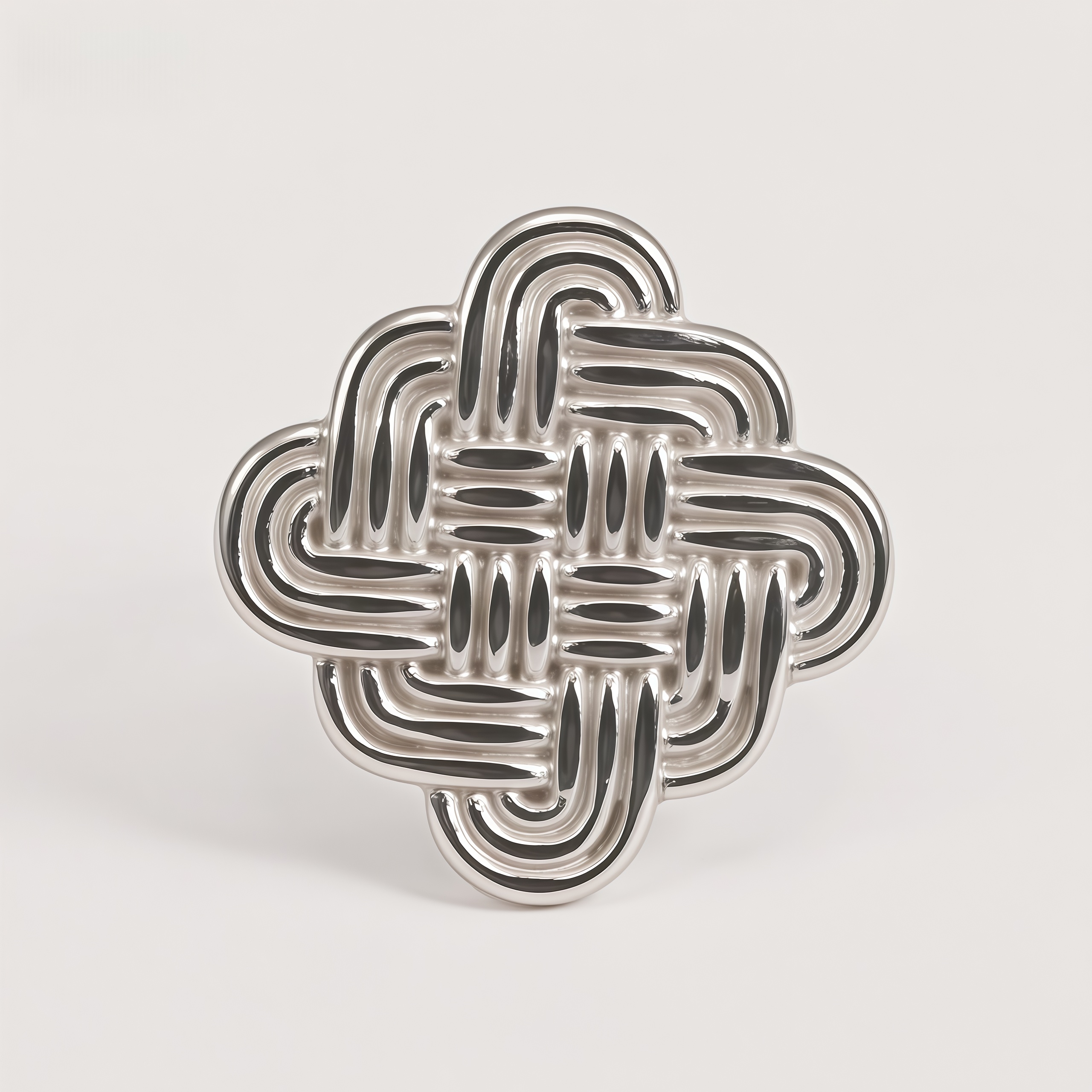 Vintage Stainless Steel Braided Women's Ring | G003598