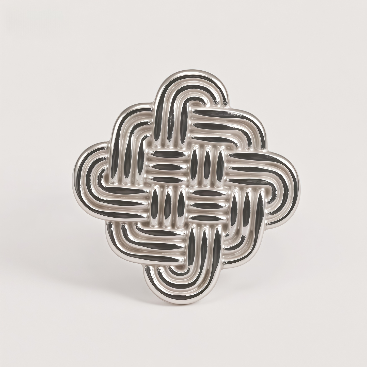 Vintage Stainless Steel Braided Women's Ring | G003598