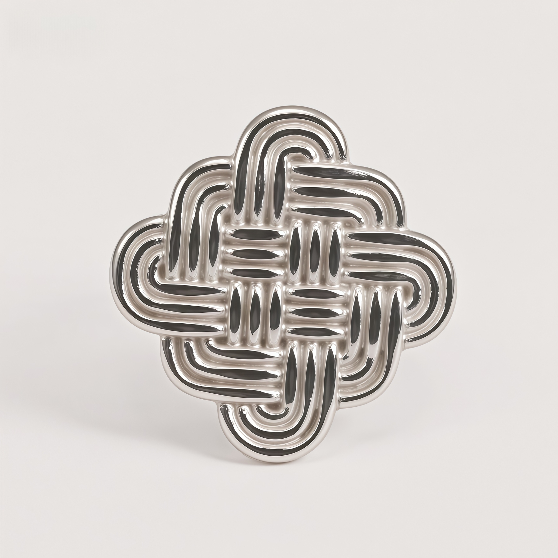 Vintage Stainless Steel Braided Women's Ring | G003598