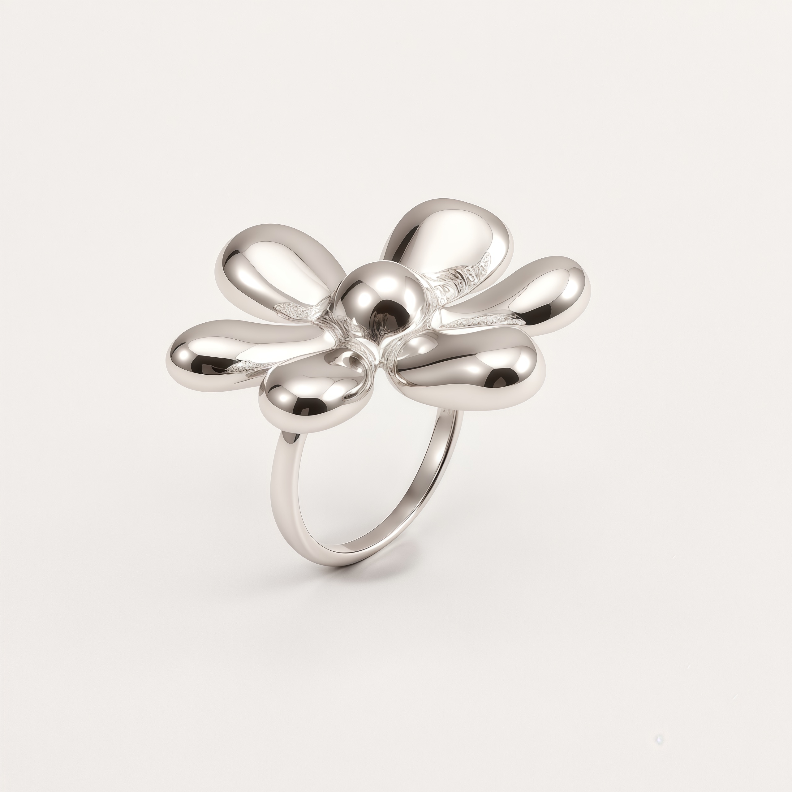 Stainless Steel Daisy Flower Ring for Women | G005114
