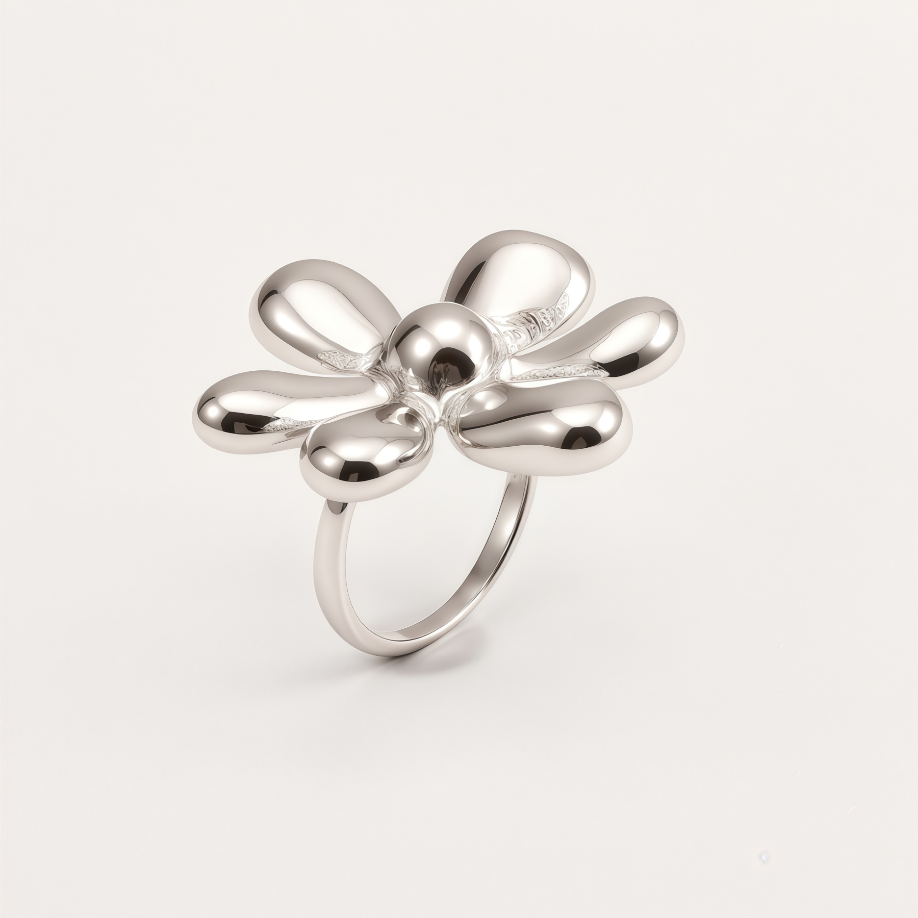 Stainless Steel Daisy Flower Ring for Women | G005114