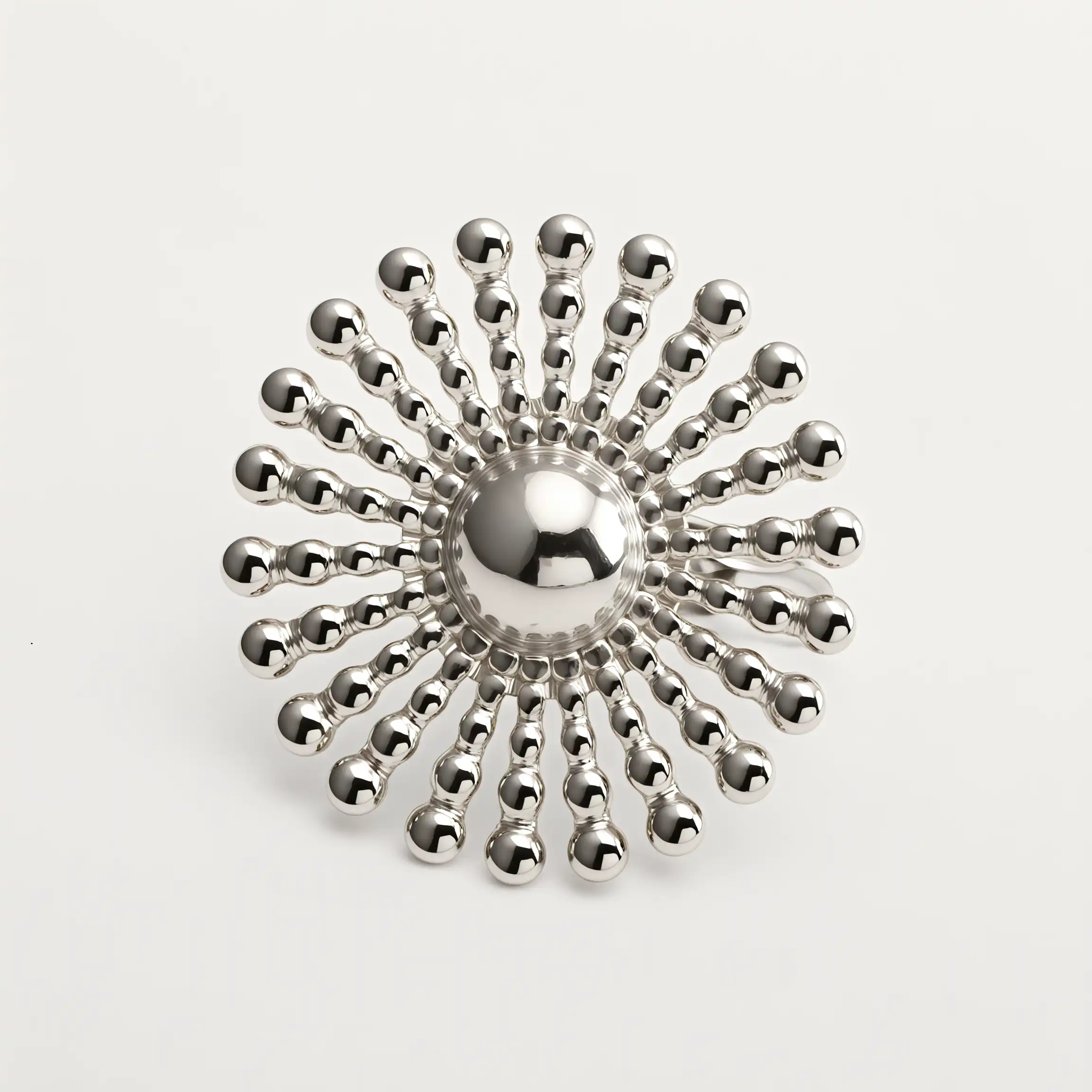 24K Gold - Plated Stainless Steel Women's Ring with Sunflower Design | G005537-JinBaoJewerly