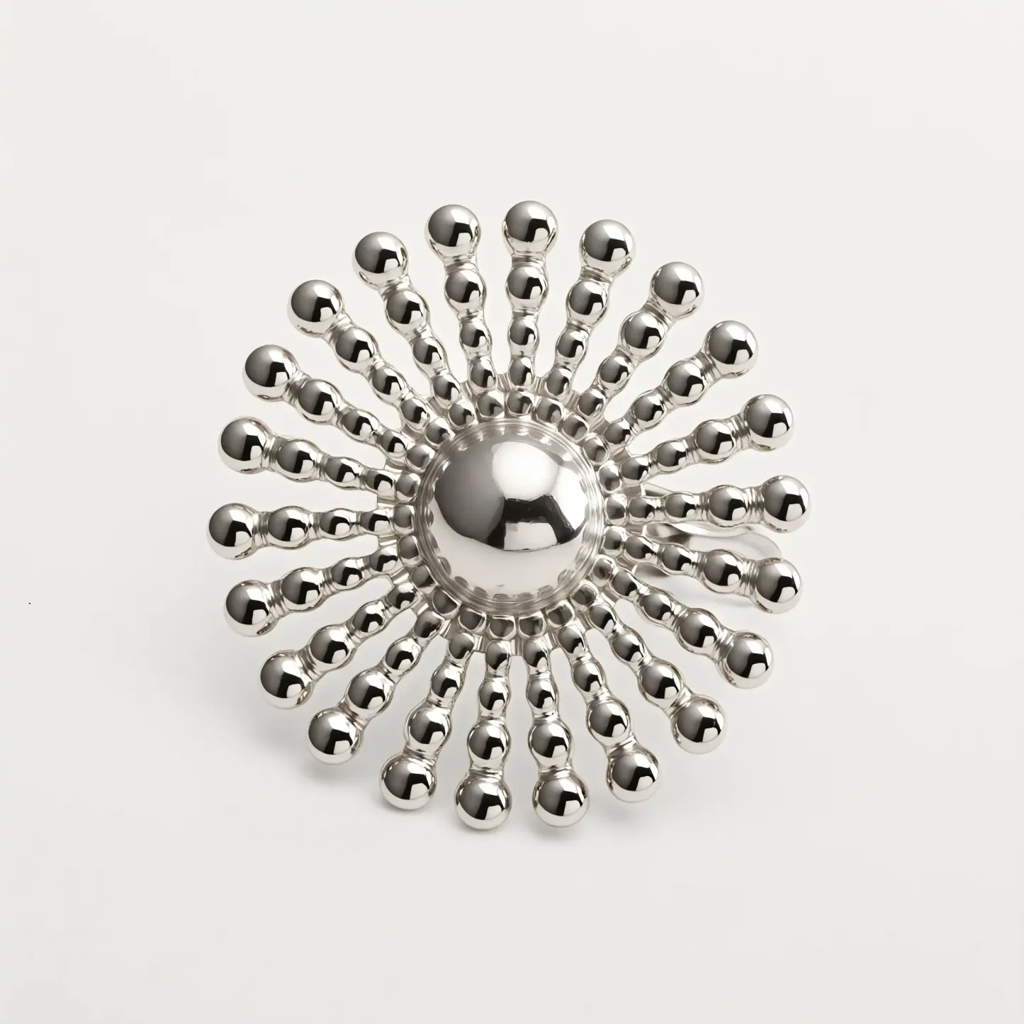 24K Gold - Plated Stainless Steel Women's Ring with Sunflower Design | G005537-JinBaoJewerly