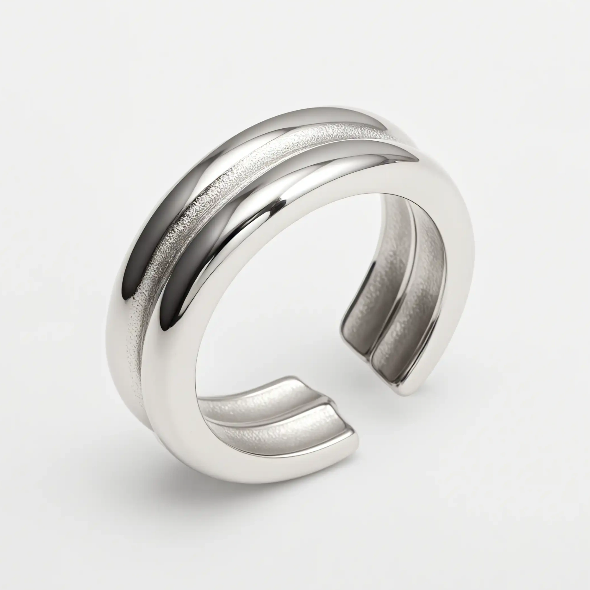 Light Luxury Style Simple Stainless Steel Women's Ring丨G004307-JinBaoJewerly