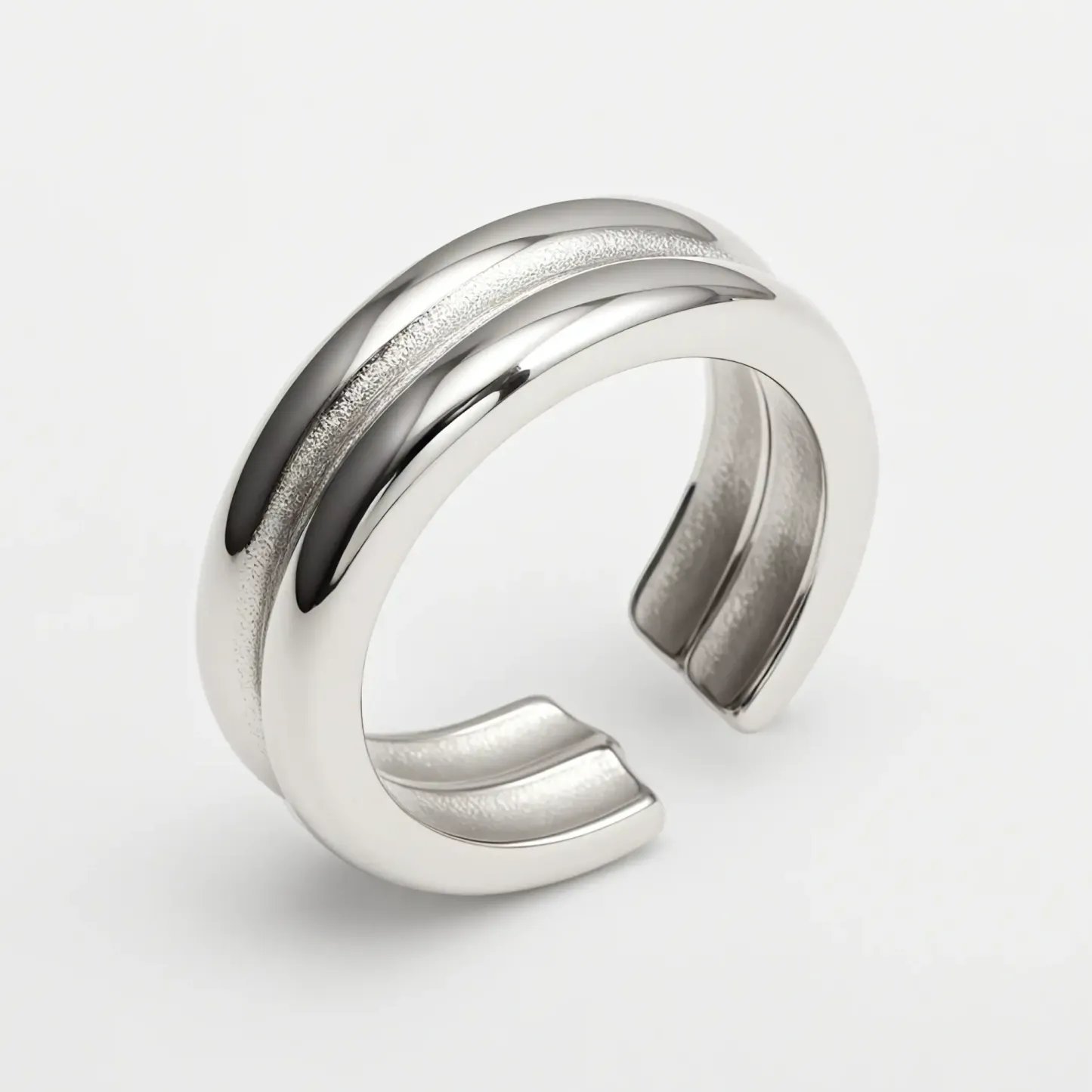 Light Luxury Style Simple Stainless Steel Women's Ring丨G004307-JinBaoJewerly