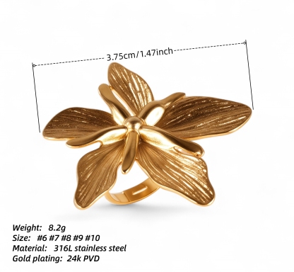 Charm of Petals - Creative Fashion Ring for Women | G005119-JinBaoJewerly
