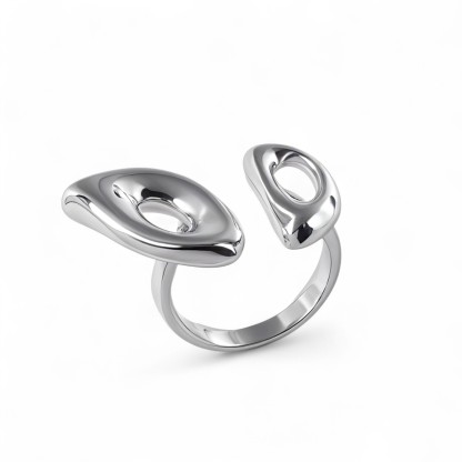 Modern Minimalist Design Ring Women's Stainless Steel Ring | G003985-JinBaoJewerly