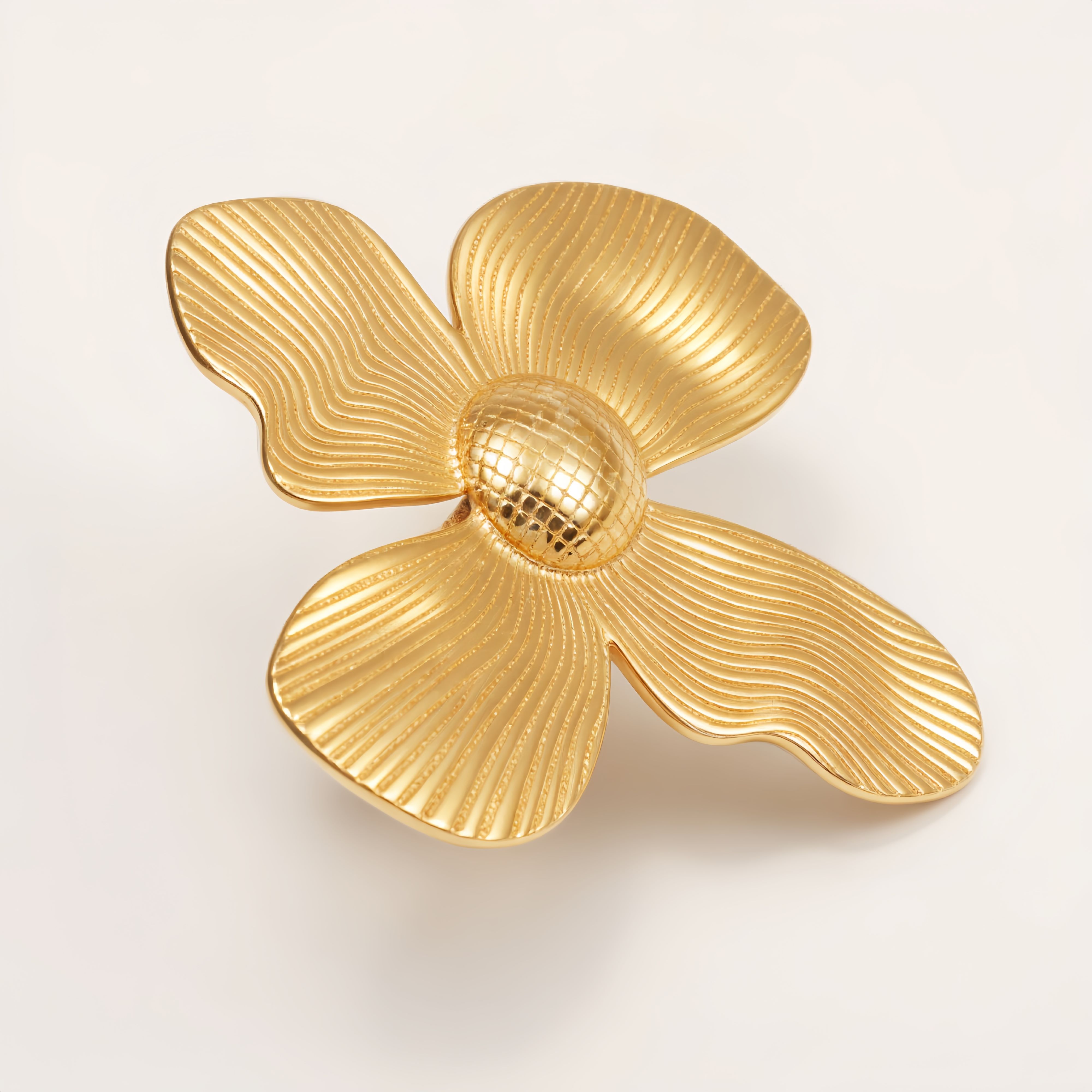 Exaggerated Gold Flower Ring, Fashionable and Unique Women's Ring | G006211J-JinBaoJewerly