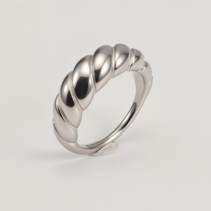 Twist Stainless Steel Ring Classic Fashion for Women | N0080