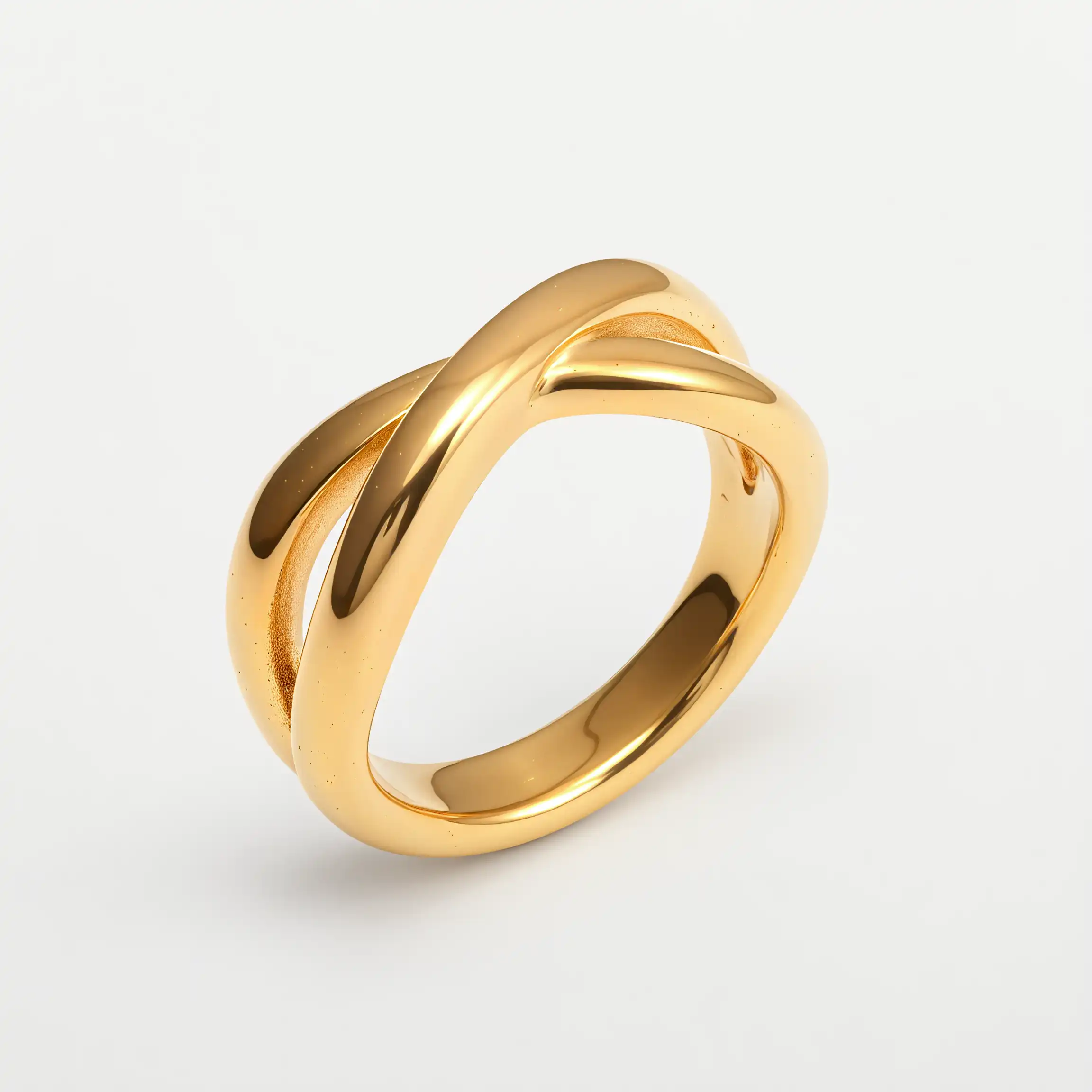 Women's Stainless Steel Interlaced Ring丨PL611-JinBaoJewerly