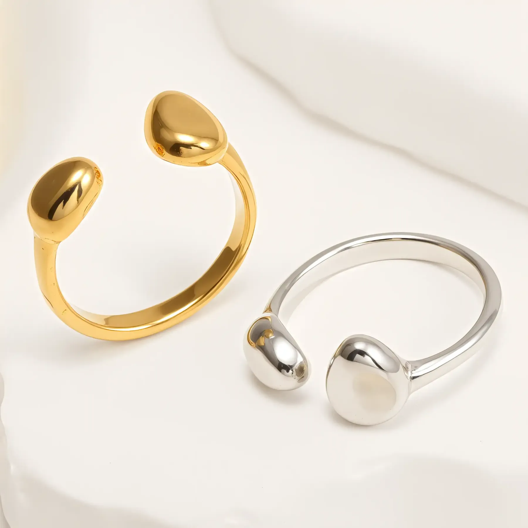 Vintage Twist Design Stainless Steel Women's Ring丨N00658-JinBaoJewerly