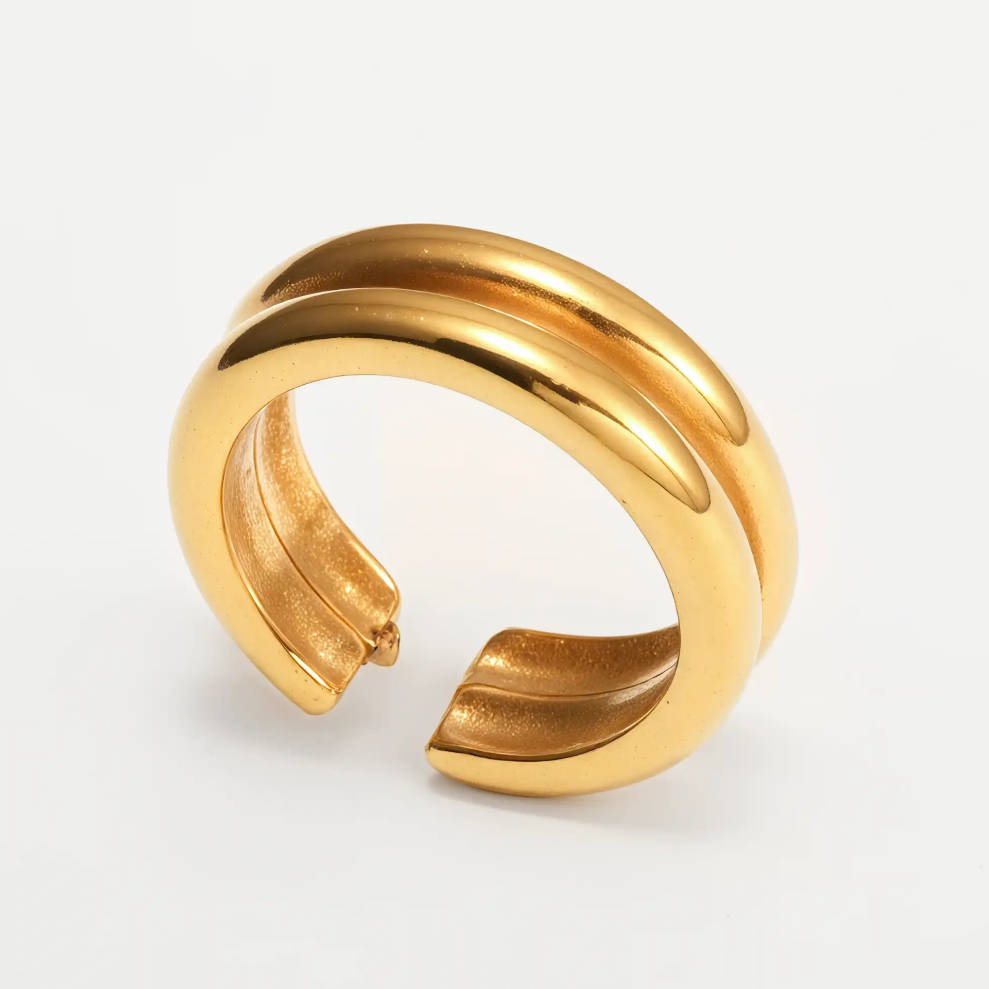 Light Luxury Style Simple Stainless Steel Women's Ring丨G004307-JinBaoJewerly