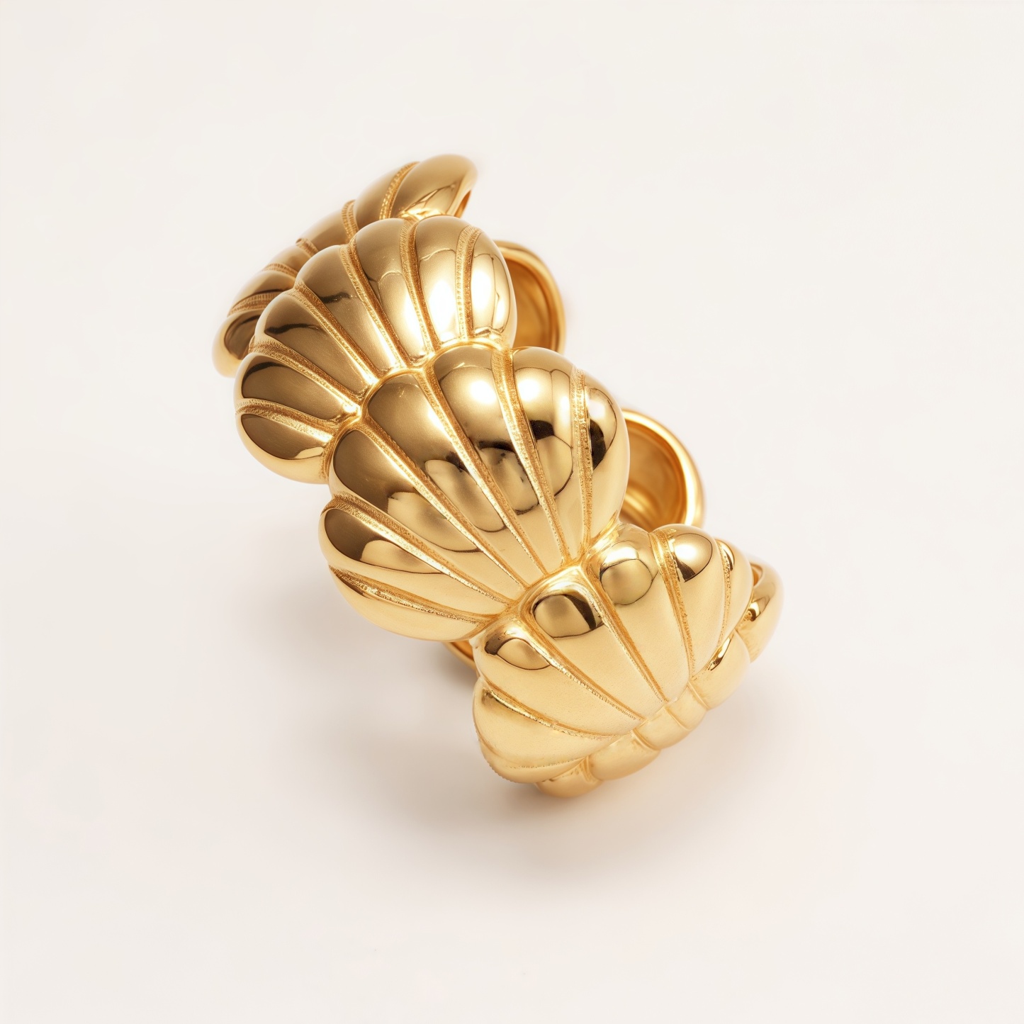 Women's Shell - Shaped Gold Ring, Trendy and Versatile Style | G005032J-JinBaoJewerly