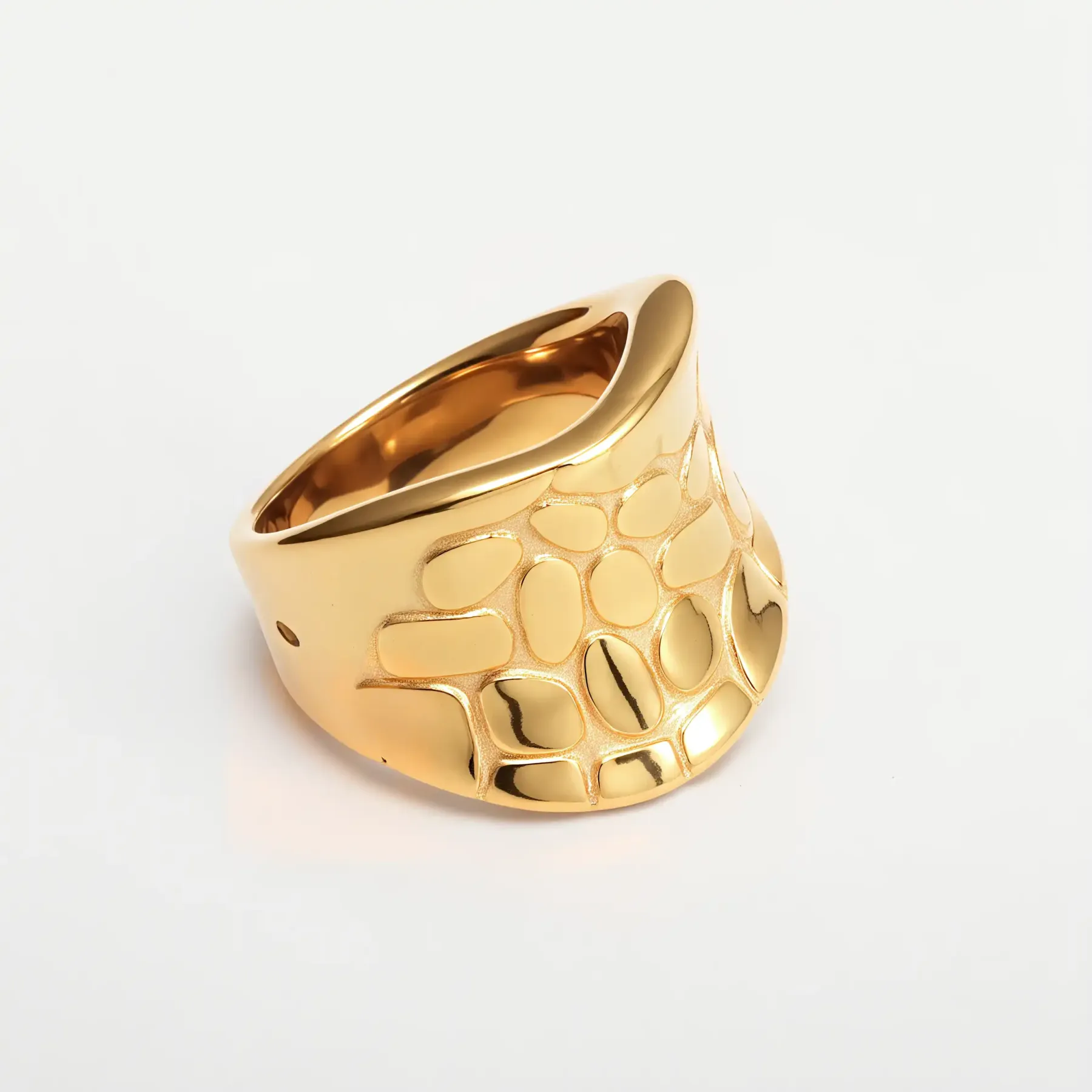 Fashion Irregular Texture Stainless Steel Women's Ring丨ML096-JinBaoJewerly