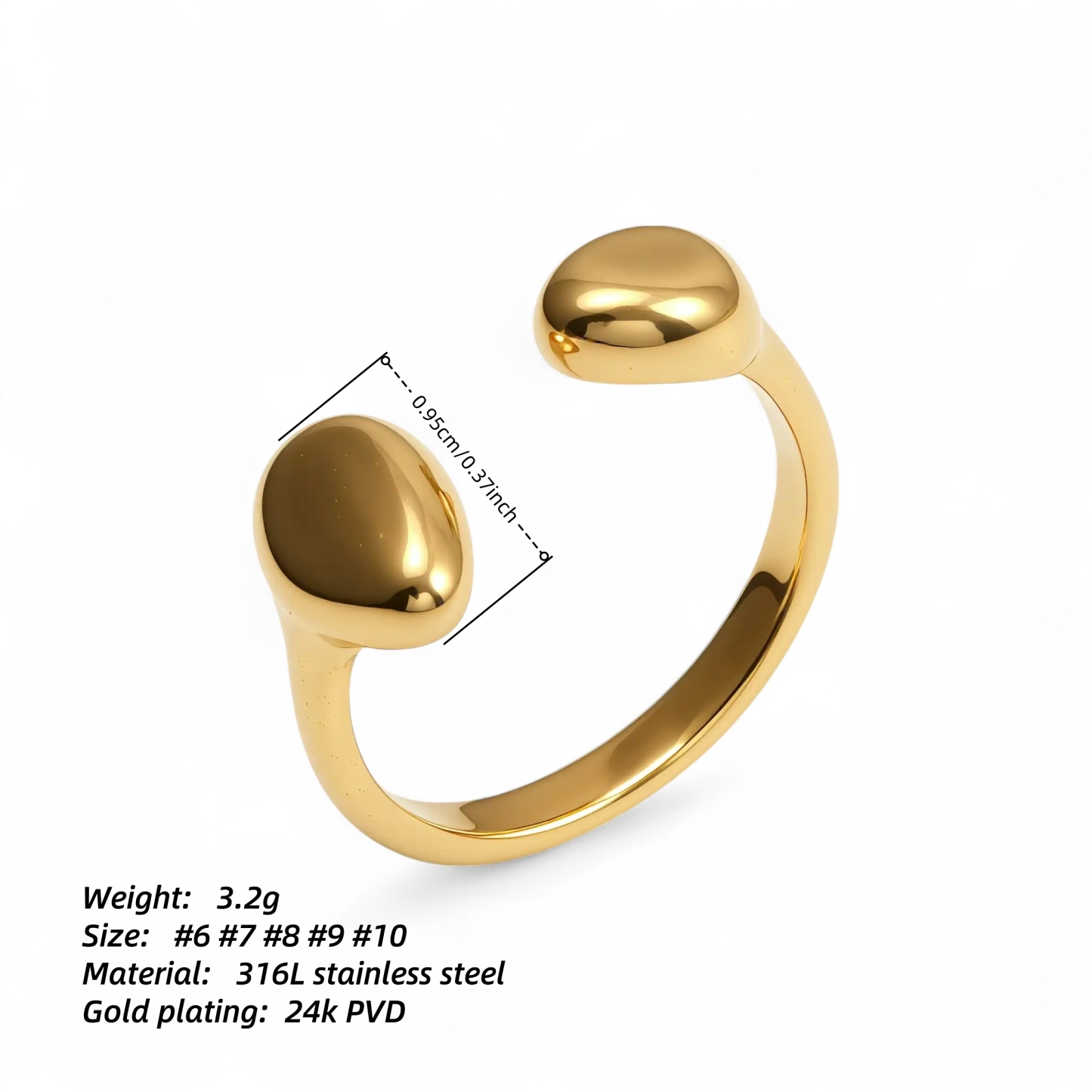 Vintage Twist Design Stainless Steel Women's Ring丨N00658-JinBaoJewerly