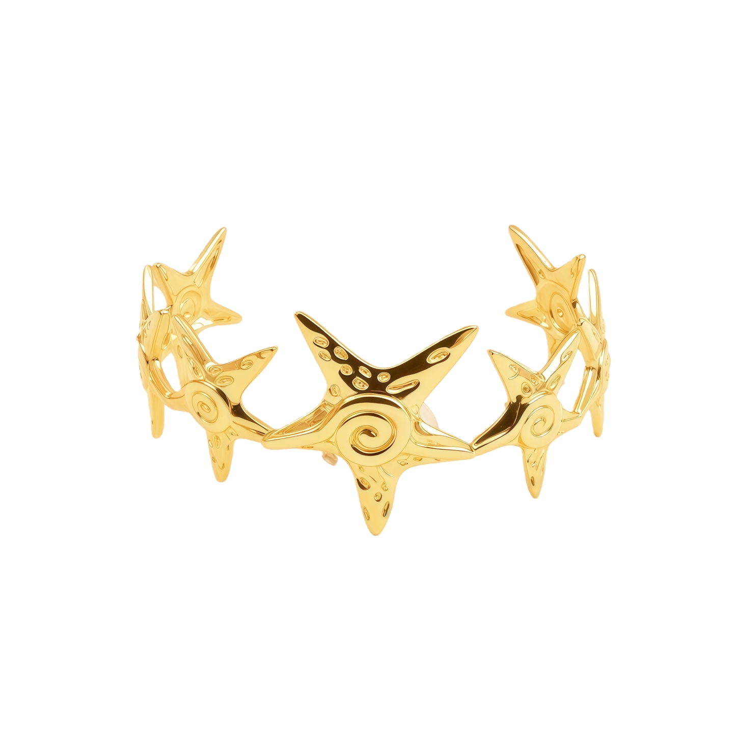 Star Shaped 24K Stainless Steel Hypoallergenic  Bracelet for Women