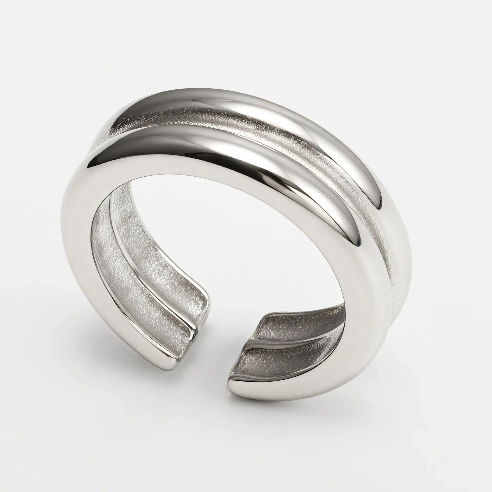 Light Luxury Style Simple Stainless Steel Women's Ring丨G004307-JinBaoJewerly