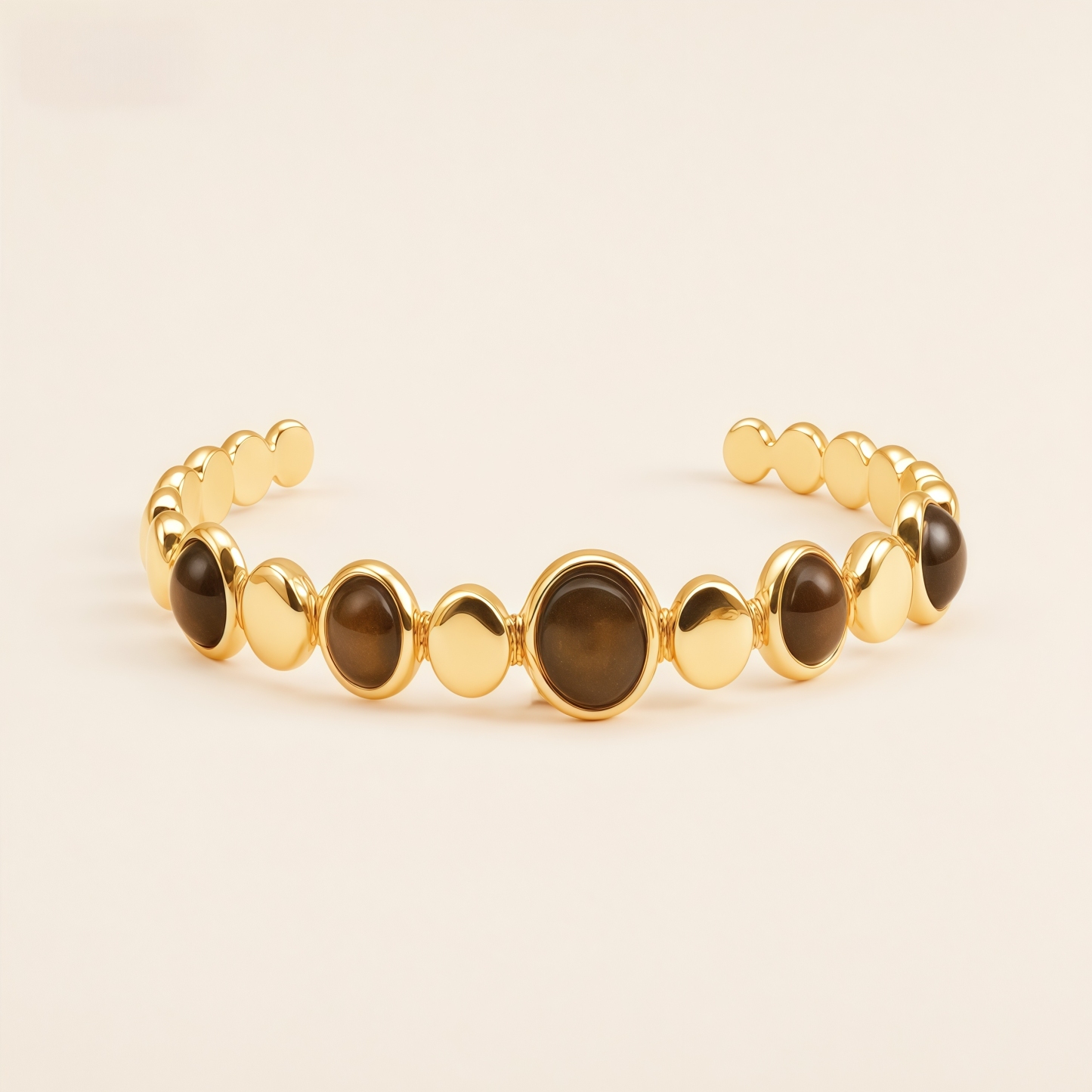 Vintage Gemstone Cuff Bangle for Women 