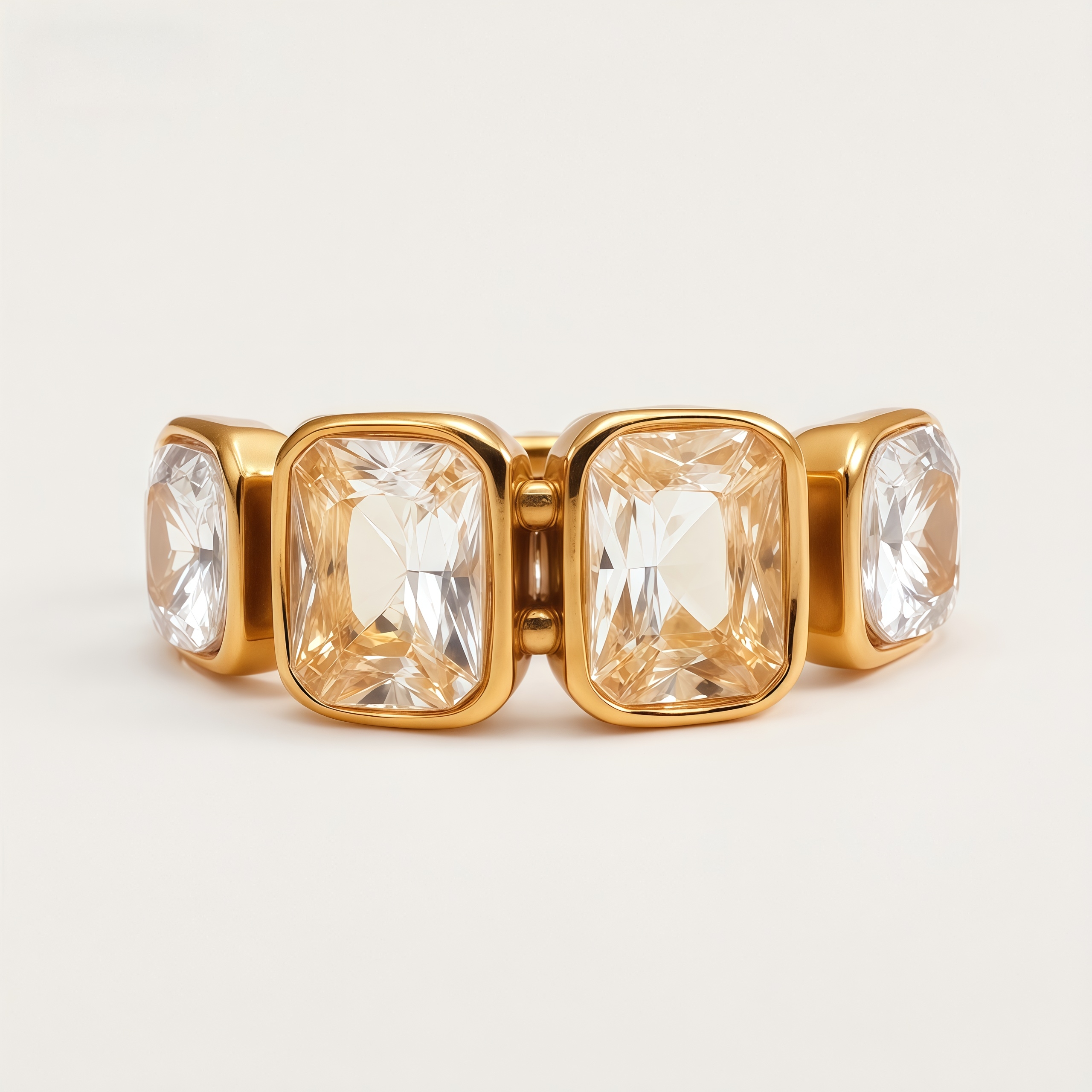 Square Multi-Gemstone  Unique Design for Women