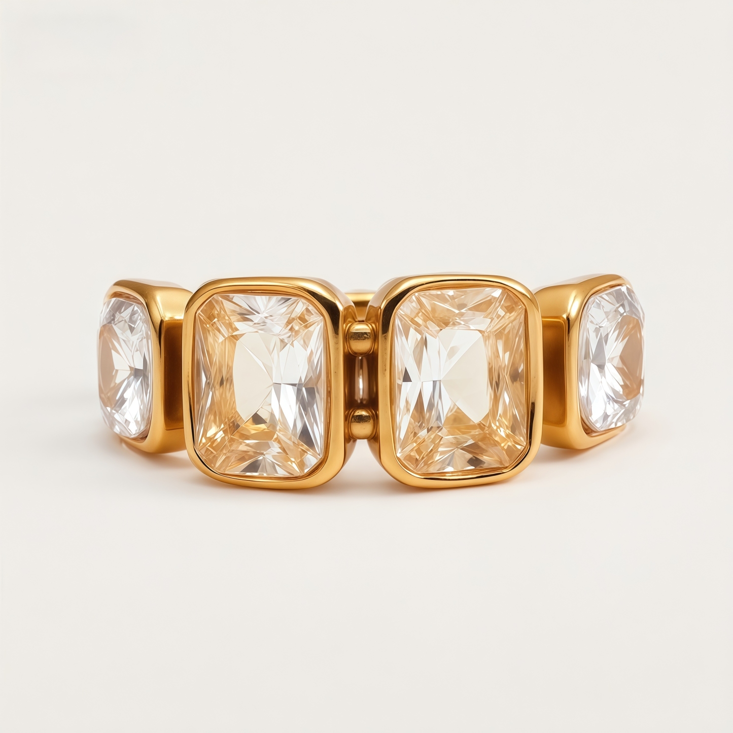 Square Multi-Gemstone  Unique Design for Women