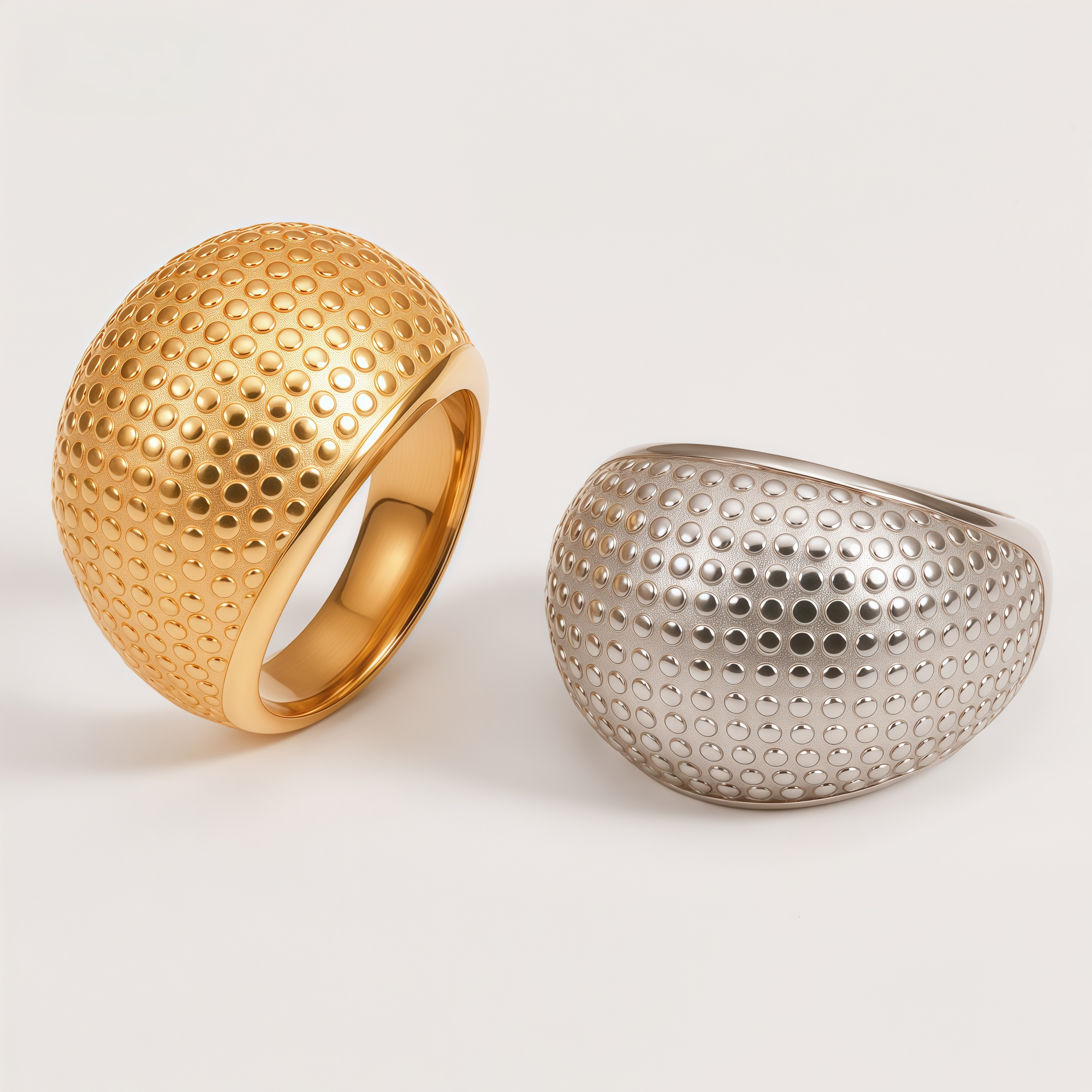 Minimalist Beaded Metal Ring Fashion Luxury Design for Women | G00330