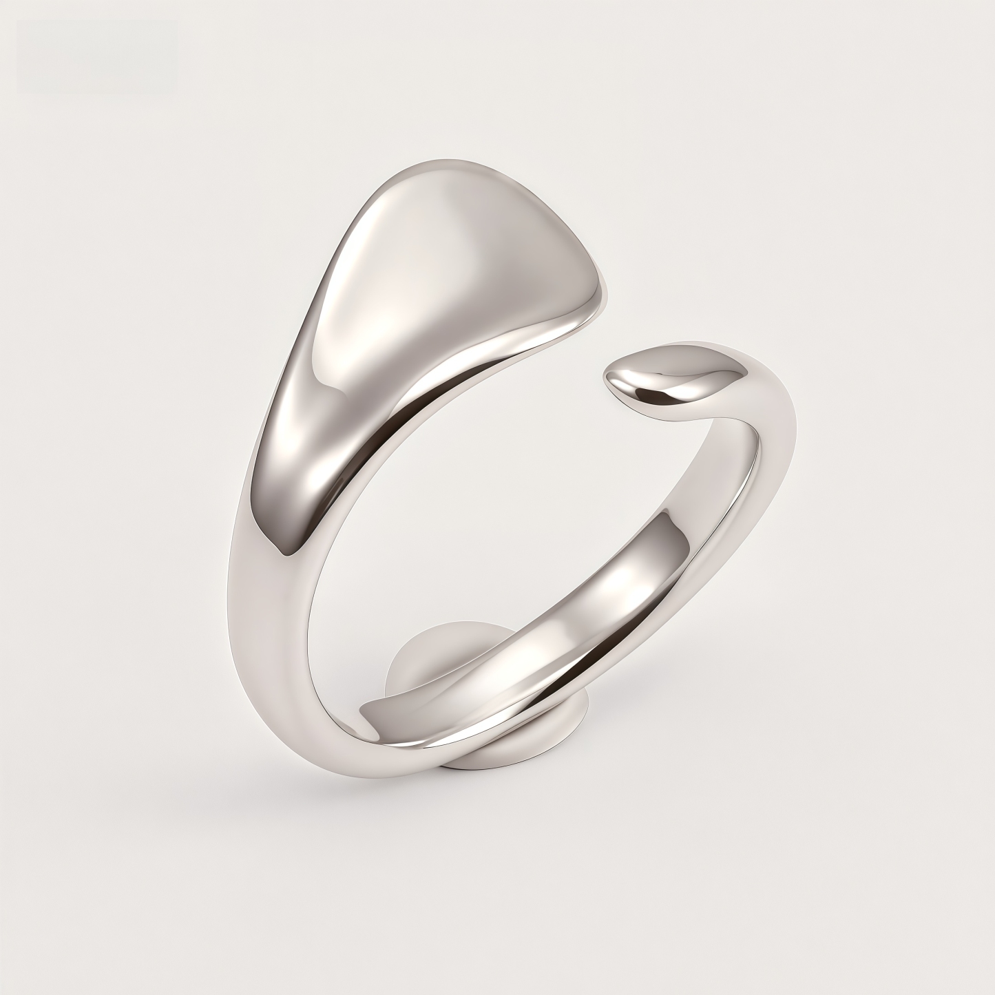 Unique Geometric Braided Stainless Steel Women's Ring | G00545